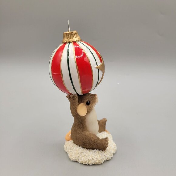 Charming Tails You Top Off The Season Figurine Christmas Early Introduction - Picture 4 of 7